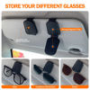 Picture of Sunglasses Holders for Car Sun Visor, 2pack Magnetic Leather Glasses Eyeglass Hanger Clip for Car, Visor Sunglasses Holder Clip Car Accessories for Truck