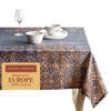 Picture of Maison d' Hermine 100% Cotton Table Cover - 70"x90" Rectangle Decorative Tablecloth - Washable Tablecloths for Dining, Home, Farmhouse & Party - for Thanksgiving & Christmas - Imperfection Collection