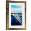 Picture of PEALSN 5x7 Picture Frame, Display Pictures 4 x 6 with Mat or 5 x 7 Without Mat for Wall Mounting Display, Photo Frames, Brown.