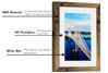 Picture of PEALSN 5x7 Picture Frame, Display Pictures 4 x 6 with Mat or 5 x 7 Without Mat for Wall Mounting Display, Photo Frames, Brown.