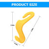 Picture of 4PCS Car Back Seat Headrest Hooks, Rear Car Seat Storage Headrest Hanger Holder Hooks Organizer, Universal Auto Interior Accessories for Bag Purse Handbag Cloth Coats Grocery (Yellow)