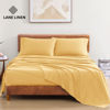 Picture of LANE LINEN Queen Sheets Set, 4Pc 100% Organic Cotton Bed Sheets Queen Size, Soft Sheets, Percale Weave, Luxury Hotel Sheets Queen Size, Breathable Queen Sheets Deep Pocket Upto 15" - Cocoon