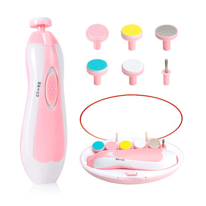 Picture of Baby Nail Trimmer Electric,Baby Nail Clippers, 6 in 1 Baby Nail File,Nail File Baby Grooming Kit Manicure Set for Toddler or Adults (Pink)