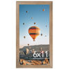 Picture of JCJMY 6x11 Picture Frame Rustic Brown for Wall Hanging or Tabletop, Wall Mounting Horizontally or Vertically, 6 x 11 Wall Gallery Poster Photo Frame with Shatter Resistant Plexiglass, Rustic Brown