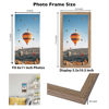 Picture of JCJMY 6x11 Picture Frame Rustic Brown for Wall Hanging or Tabletop, Wall Mounting Horizontally or Vertically, 6 x 11 Wall Gallery Poster Photo Frame with Shatter Resistant Plexiglass, Rustic Brown
