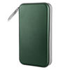 Picture of CD Case, Siveit DVD Case Holder 96 Capacity Hard Plastic CD DVD Disc Cases Storage Binder Wallet for Car Home Office Travel (Dark Green)