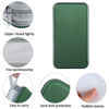 Picture of CD Case, Siveit DVD Case Holder 96 Capacity Hard Plastic CD DVD Disc Cases Storage Binder Wallet for Car Home Office Travel (Dark Green)