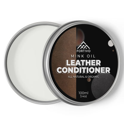 Picture of The Original Leather Mink Oil, Leather Color Restorer, Leather Scratch Remover, Leather Couch Scratch Repair, Leather Restorer for Couches, Leather Couch Paint, Leather Scratch Repair Kit Mink Oil