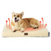 Picture of Bedsure Medium Dog Bed for Medium Dogs - Self Warming Orthopedic Dog Beds with Removable Washable Cover, Egg Crate Foam Pet Bed Mat, Ashen Cream