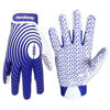 Picture of HANDLANDY Football Gloves Youth, Sticky Kids Receiver Gloves for Boys Girls, Stretch Fit Flag Football Gloves (White and Blue, Small)