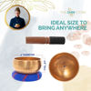 Picture of Ohm Store 4" Tibetan Singing Bowl Set - Meditation Sound Bowl Handcrafted in Nepal for Yoga, Chakra Healing, Mindfulness, and Stress Relief - Unique Spiritual Gifts for Women and Men