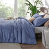 Picture of Bedsure Full Size Comforter Set - Infinity Blue Full Comforter Set, Soft Bedding for All Seasons, Cationic Dyed Bedding Set, 3 Pieces, 1 Comforter (82"x86") and 2 Pillow Shams (20"x26"+2")