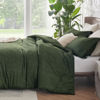 Picture of Bedsure Full Size Comforter Set - Dark Green Full Comforter Set, Soft Bedding for All Seasons, Cationic Dyed Bedding Set, 3 Pieces, 1 Comforter (82"x86") and 2 Pillow Shams (20"x26"+2")