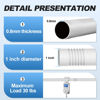 Picture of CorkLatta White Shower Curtain Rod 31 to 92 Inch,1 Inch Diameter Adjustable Spring Tension Stainless Steel Telescoping Rod,Easy Install,No Rust