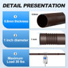 Picture of CorkLatta Bronze Shower Curtain Rod 31 to 92 Inch,1 Inch Diameter Adjustable Spring Tension Stainless Steel Telescoping Rod,Easy Install,No Rust