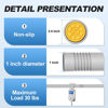 Picture of CorkLatta Silver Shower Curtain Rod 31 to 68 Inch,1 Inch Diameter Adjustable Spring Tension Stainless Steel Telescoping Rod,Easy Install,No Rust