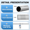 Picture of CorkLatta Silver Shower Curtain Rod 31 to 92 Inch,1 Inch Diameter Adjustable Spring Tension Stainless Steel Telescoping Rod,Easy Install,No Rust