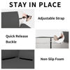 Picture of Easy-Going Reversible Chaise Lounge Couch Cover Water Resistant Sofa Cover Sectional L Shaped Sofa Slipcover with Adjustable Straps Furniture Protector for Dogs (115X34 in, Dark Gray/Dark Gray)