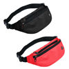 Picture of 2 Packs Fanny Packs for Men and Women, Waterproof Sports Waist Pack Bag for Travel Hiking Running Hands-free(Black&Red)