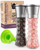 Picture of HOME EC Original Salt and Pepper Grinder Set - Adjustable Sea Salt Grinder & Pepper Grinder - Stainless Steel & Glass Salt and Pepper Shakers - Pepper Mill & Salt Mill - Modern Kitchen Accessories