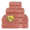 Picture of Cotton Paradise 6 Piece Towel Set, 100% Cotton Soft Absorbent Turkish Towels for Bathroom, 2 Bath Towels 2 Hand Towels 2 Washcloths, Coral Towel Set