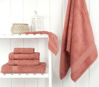 Picture of Cotton Paradise 6 Piece Towel Set, 100% Cotton Soft Absorbent Turkish Towels for Bathroom, 2 Bath Towels 2 Hand Towels 2 Washcloths, Coral Towel Set