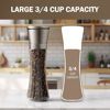 Picture of HOME EC Original Gun Metal Bronze Salt and Pepper Grinder Set - Adjustable GM Bronze Salt Grinder & Black Pepper Grinder - Salt and Pepper Shakers set Pepper Mill & Salt Mill