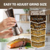 Picture of HOME EC Original Gun Metal Bronze Salt and Pepper Grinder Set - Adjustable GM Bronze Salt Grinder & Black Pepper Grinder - Salt and Pepper Shakers set Pepper Mill & Salt Mill