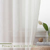 Picture of OWENIE Linen Blend Sheer Curtains 96 inch Long 2 Panels Set for Bedroom/Living Room, Natural Farmhouse Sheer Cutain Rod Pocket Farmhouse Drapes,2 Pcs Each 40" W x 96" L
