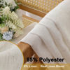 Picture of OWENIE Linen Blend Sheer Curtains 96 inch Long 2 Panels Set for Bedroom/Living Room, Natural Farmhouse Sheer Cutain Rod Pocket Farmhouse Drapes,2 Pcs Each 40" W x 96" L