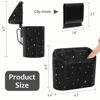 Picture of Accmor Bling Car Trash Can with Lid, Mini Vehicle Trash Bin Car Dustbin Garbage Organizer Storage, Sparkling Crystal Rhinestone Trash Bags Holder Container with 30pcs Garbage Bags Car Accessories