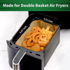 Picture of SIUDANGKA Air Fryer Liners Disposable, 200 pcs Rectangle Air Fryer Parchment Paper Sheets Air Fryer Accessories for Ninja SL401 DoubleStack XL 2-Basket Air Fryer