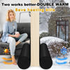 Picture of HomeProtect Door Draft Stopper 2 Pack Adjustable, Door Sweep for Bottom of Door, Weather Stripping Door Seal Interior & Exterior, Block Cold Air, Sound Light Dust, Easy to Install,32” Black