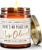 Picture of New Orleans Gifts, New Orleans Decor for Home - 'There's No Place Like New Orleans Candle, w/Jasmine, Orchid & Sea Salt I New Orleans Souvenirs I 9oz Jar, 50Hr Burn, Made in USA