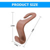 Picture of 4PCS Car Back Seat Headrest Hooks, Rear Car Seat Storage Headrest Hanger Holder Hooks Organizer, Universal Auto Interior Accessories for Bag Purse Handbag Cloth Coats Grocery (Brown)