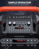 Picture of Karaoke Machine with 2 Wireless Microphones,Portable Karaoke Machine for Adults & Kids,Karaoke Microphone with PA System,Karaoke Speaker Supports for TWS,USB,FM,REC,AUX in,TF Card