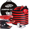 Picture of TOPDC 1 Gauge 25 Feet Jumper Cables for Car, SUV and Trucks Battery, Heavy Duty Automotive Booster Cables for Jump Starting Dead or Weak Batteries with Carry Bag(TD-P0125)