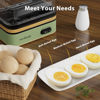 Picture of Evoloop Rapid Egg Cooker Electric 6 Eggs Capacity, Soft, Medium, Hard Boiled, Poacher, Omelet Maker Egg Poacher With Auto Shut-Off, BPA Free (Green)