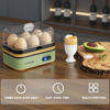 Picture of Evoloop Rapid Egg Cooker Electric 6 Eggs Capacity, Soft, Medium, Hard Boiled, Poacher, Omelet Maker Egg Poacher With Auto Shut-Off, BPA Free (Green)