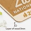 Picture of Wood National Park Ornaments, Zion Park Ornament, USA National Park Gifts for Travelers, Adventurers, Christmas National Parks Decor for Christmas Tree, 2024 Keepsake, Gifts for Hiking Lovers