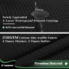 Picture of Dynamene Fabric Shower Curtain with Snap in Liner, Black Waffle Hotel Shower Curtains for Bathroom, Washable Waterproof Cloth Shower Curtain Liner Set with Plastic Hooks, Mesh Top Window, 72x72