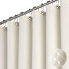 Picture of Dynamene Extra Wide Shower Curtain-108 Inch Wide Waffle Weave Weighted Thick Cloth Bathroom Shower Curtain, Neutral Heavy Duty Hotel Bath Curtain Set with 18 Plastic Hooks,108x72, Cream/Ivory