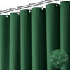 Picture of Dynamene Extra Long Shower Curtain - 96 Inch Long Waffle Weave Weighted Thick Cloth Bathroom Shower Curtain, Neutral Heavy Duty Hotel Bath Curtain Set with 12 Plastic Hooks,72x96, Dark Green