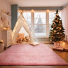 Picture of Ophanie Light Pink Area Rugs for Bedroom Girls, 4x6 Kids Fluffy Fuzzy Furry Shag Carpet, Plush Soft Cute Baby Shaggy Bedside Indoor Floor Rug for Teen Dorm Home Decor Aesthetic, Nursery