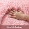 Picture of Ophanie Light Pink Area Rugs for Bedroom Girls, 4x6 Kids Fluffy Fuzzy Furry Shag Carpet, Plush Soft Cute Baby Shaggy Bedside Indoor Floor Rug for Teen Dorm Home Decor Aesthetic, Nursery