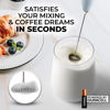 Picture of Zulay Kitchen Milk Frother Wand (2 Duracell Batteries Included) - Handheld Milk Frother - Easy-Clean Milk Frother Wand & Drink Mixer - Electric Coffee Frother for Frappe, Matcha - Storm