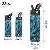 Picture of BJPKPK Insulated Water Bottles with Straw Lid, 22oz Cold & Hot Water Bottle, Stainless Steel Metal Water Bottle with 3 Lids, Reusable Thermos, Cups, Mugs for Daily Water Intake-Ocean