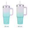 Picture of Konokyo 30 oz Tumbler with Handle and 2 Straws,2 in 1 Lid Insulated Water Bottle Stainless Steel Travel Coffee Mug,Oasis
