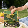 Picture of Bright Starts John Deere Pop 'N Sit Portable Booster Chair, Floor Seat, Indoor/Outdoor Use, Compact Fold, Green and Yellow, 6 Mos - 3 Yrs