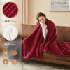 Picture of Homemate Electric Heated Blanket Twin - 62"x84" Heating Blanket Twin Size Dual Control 1/2/4/6/8 Hours Auto-Off 10 Heat Level Heat Blanket Over-Heat Protection Flannel Sherpa ETL Certification
